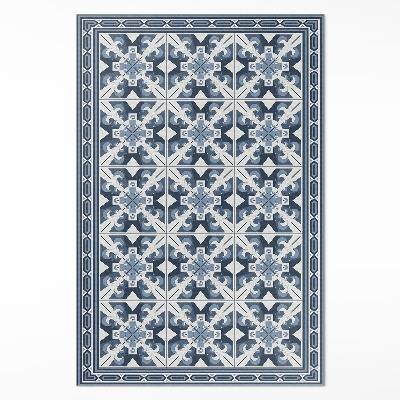 Tapijt vinyl Geometrische ruitvormige decoratieve tegels