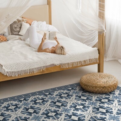 Tapijt vinyl Geometrische ruitvormige decoratieve tegels