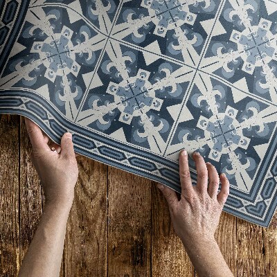 Tapijt vinyl Geometrische ruitvormige decoratieve tegels