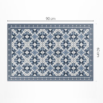 Tapijt vinyl Geometrische ruitvormige decoratieve tegels