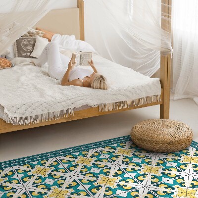 Vinyl vloerkleed Geometrische ruitkleurige tegels