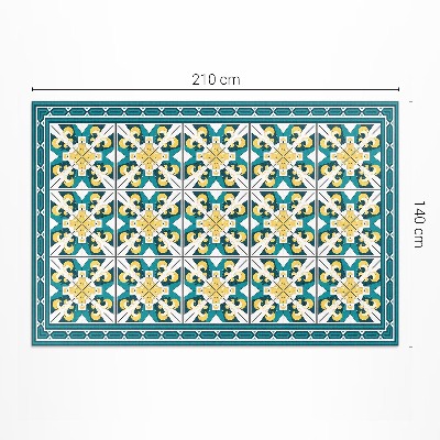 Vinyl vloerkleed Geometrische ruitkleurige tegels