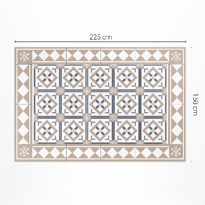 Vinyl tapijt Ruitvormige kubussen, elegante tegels