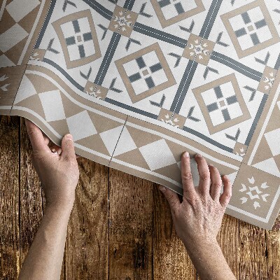 Vinyl tapijt Ruitvormige kubussen, elegante tegels
