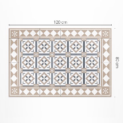 Vinyl tapijt Ruitvormige kubussen, elegante tegels