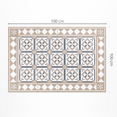 Vinyl tapijt Ruitvormige kubussen, elegante tegels