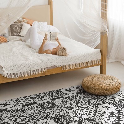 Vinyl vloerkleed Spaanse mozaïektegels met patroon