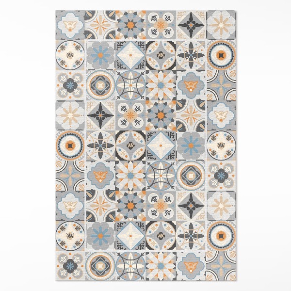 Vinyl tapijt Spaanse tegels pastel mozaïek