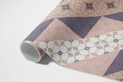 Tapijt vinyl Modernistische pastelkleurige decoratieve strepen