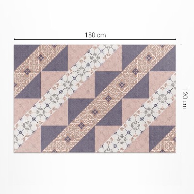 Tapijt vinyl Modernistische pastelkleurige decoratieve strepen