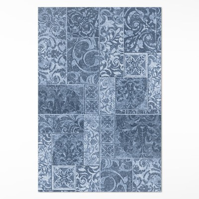 Vinyl vloerkleed Antieke tegels versleten tegels