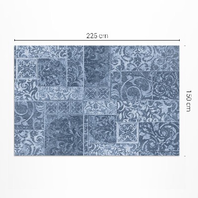 Vinyl vloerkleed Antieke tegels versleten tegels