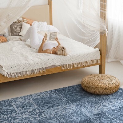 Vinyl vloerkleed Antieke tegels versleten tegels