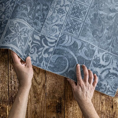 Vinyl vloerkleed Antieke tegels versleten tegels