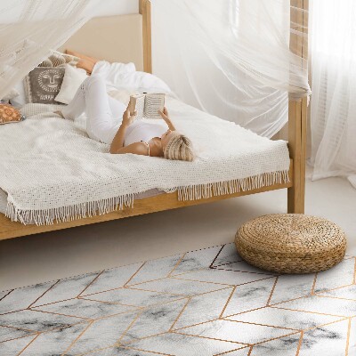 Vinyl tapijt Moderne lijnen van visgraatmarmer