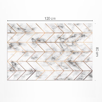 Vinyl tapijt Moderne lijnen van visgraatmarmer