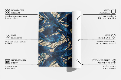 Vinyl vloerkleed Decoratieve tegels met bloemengeometrie