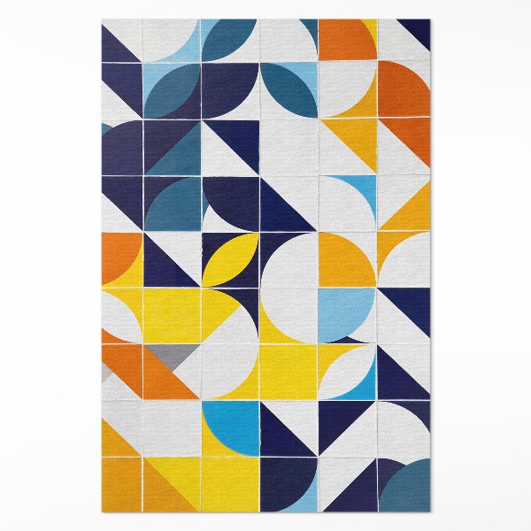 Vinyl tapijt Geometrische vormen moderne mozaïek