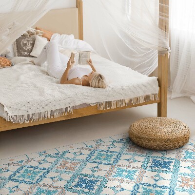 Tapijt vinyl Geometrische geweven decoratieve tegels