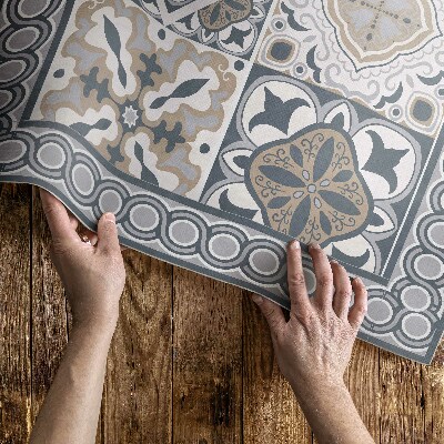 Vinyl tapijt Tegels en vlecht decoratief mozaïek