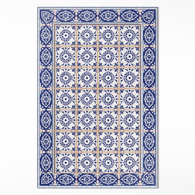 Tapijt vinyl Griekse decoratieve mozaïektegels