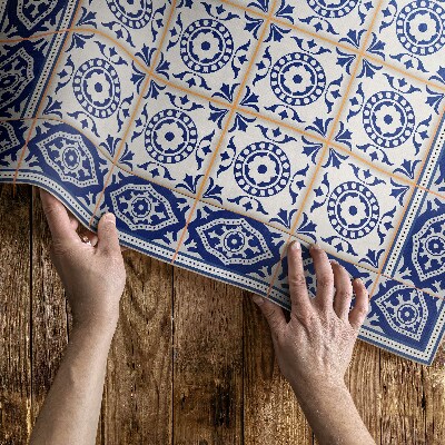 Tapijt vinyl Griekse decoratieve mozaïektegels