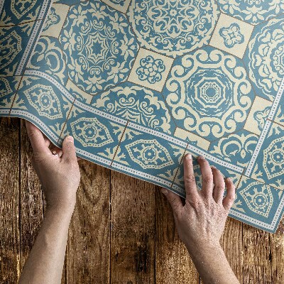 Vinyl vloerkleed Griekse geometrie decoratieve tegels