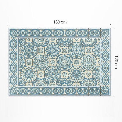 Vinyl vloerkleed Griekse geometrie decoratieve tegels