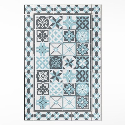 Vinyl vloerkleed Driekleurige geometrische siertegels