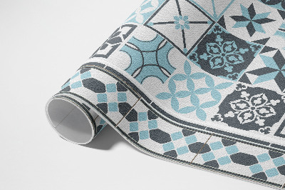 Vinyl vloerkleed Driekleurige geometrische siertegels