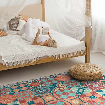 Vinyl tapijt Portugese retro verweerde tegels