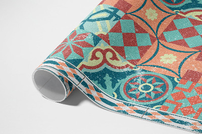 Vinyl tapijt Portugese retro verweerde tegels