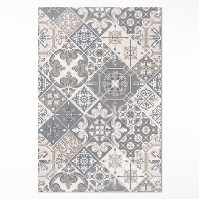 Vinyl tapijt Catalaans bloemenpatroon mozaïek