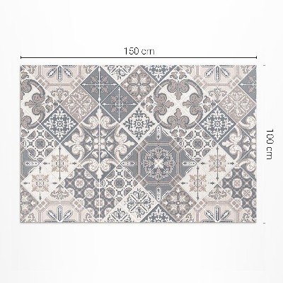 Vinyl tapijt Catalaans bloemenpatroon mozaïek