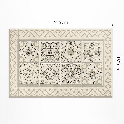 Vinyl vloerkleed Spaanse vlecht mooie tegels