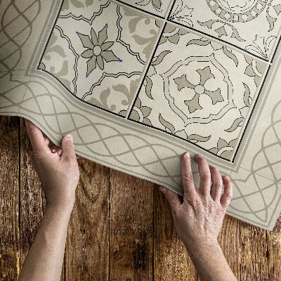 Vinyl vloerkleed Spaanse vlecht mooie tegels