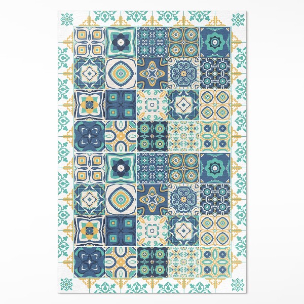 Tapijt vinyl Spaanse mozaïektegels met patroon