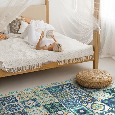 Tapijt vinyl Spaanse mozaïektegels met patroon