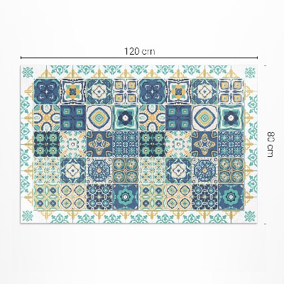 Tapijt vinyl Spaanse mozaïektegels met patroon