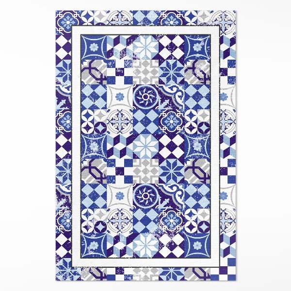 Vinyl vloerkleed Spaanse decoratieve mozaïektegels