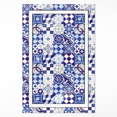 Vinyl vloerkleed Spaanse decoratieve mozaïektegels