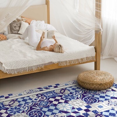 Vinyl vloerkleed Spaanse decoratieve mozaïektegels