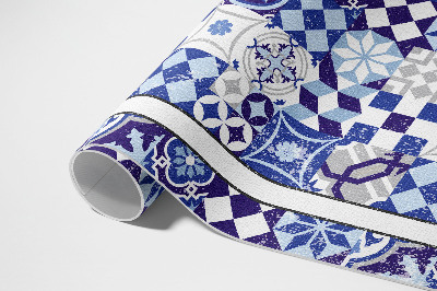 Vinyl vloerkleed Spaanse decoratieve mozaïektegels