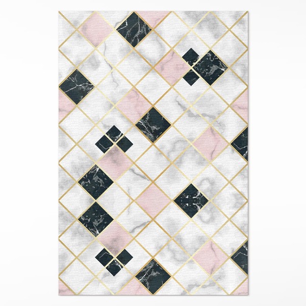 Tapijt vinyl Prachtige marmeren stenen tegels