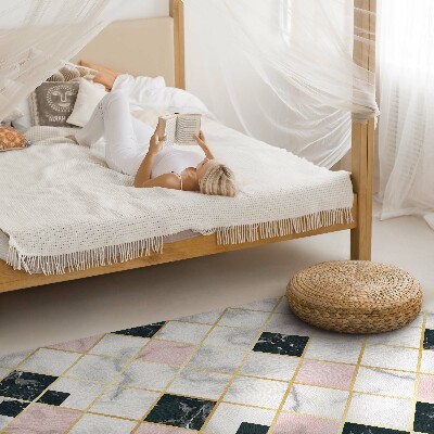 Tapijt vinyl Prachtige marmeren stenen tegels