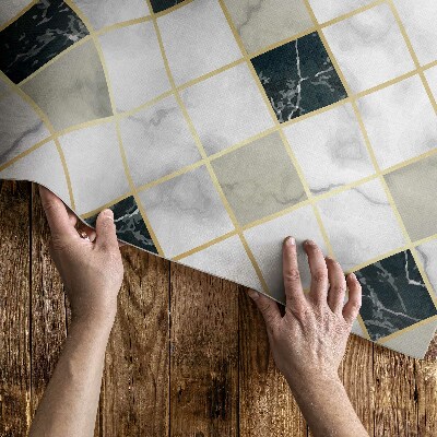 Vinyl vloerkleed Prachtige marmeren stenen tegels