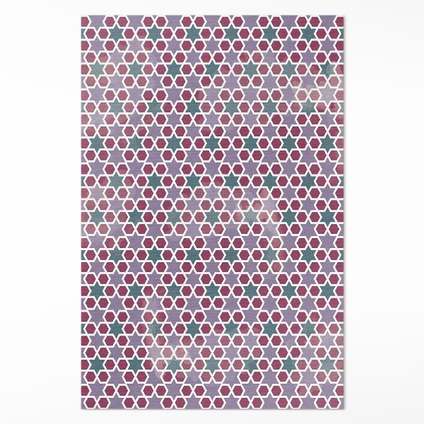 Vinyl tapijt Geometrische sterren klein mozaïek