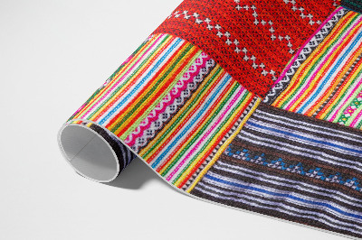 Vinyl tapijt Turkse patchwork-patroonweefsels