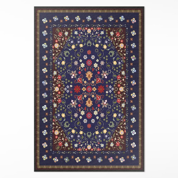 Vinyl tapijt Prachtig klein bloemen vintage plantenmotief