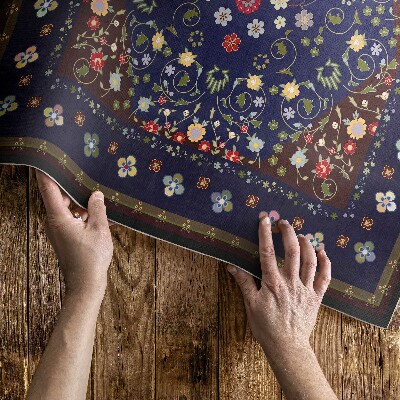 Vinyl tapijt Prachtig klein bloemen vintage plantenmotief